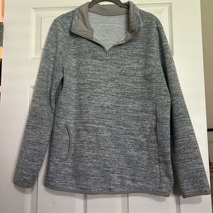 Light grey quarter zip jacket